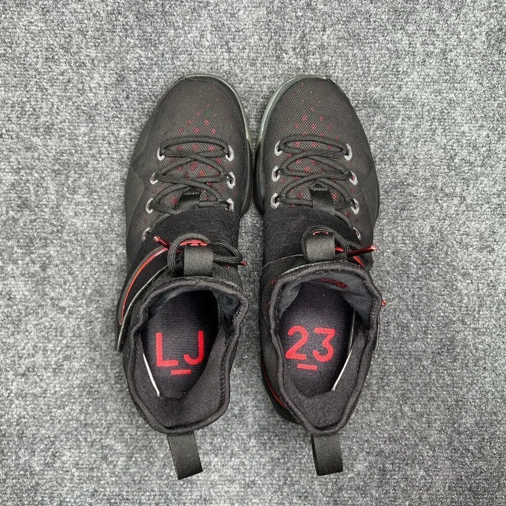Nike Lebron 14 Bread Men's Size 12 Black Red‎ Basketball Shoes